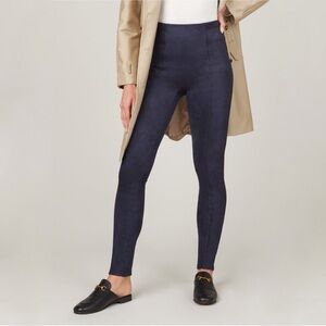 Spanx® Faux Suede Leggings in Classic Navy